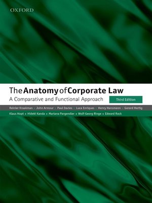 cover image of The Anatomy of Corporate Law